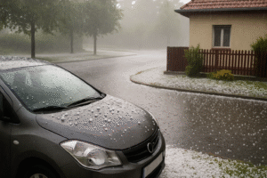 Jégzápor és vihar tombolása: drámai időjárási képek érkeztek az országból
