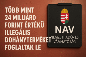 Illegális dohányterméket foglaltak le a NAV