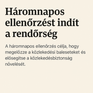 Országos közúti ellenőrzés indul: a rendőrség a motorosokat és kerékpárosokat vizsgálja