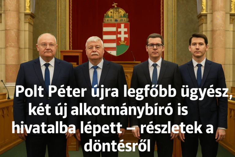Polt Péter újra legfőbb ügyész, két új alkotmánybíró is hivatalba lépett – részletek a döntésről