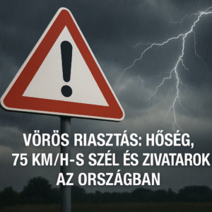 🌡️ Vörös riasztás: hőség, 75 km/h-s szél és zivatarok az országban