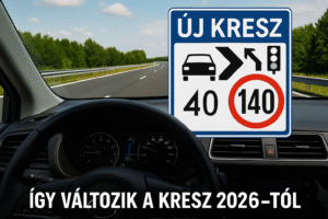 Így változik a KRESZ 2026-tól – Új sebességhatárok, szigorúbb szabályok, indexelési kötelezettség és a rollerezés új rendje
