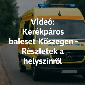 Kerékpáros tragédia Kőszegen – Videón a baleset körülményei és helyszíne