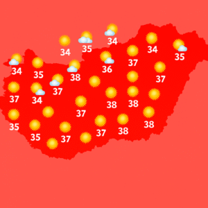 Hőség és zivatarok Magyarországon – Részletes hétvégi időjárás előrejelzés