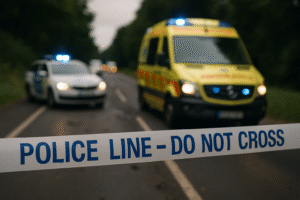 Két ember életét vesztette a Kisláng és Soponya közötti balesetben – rendőrségi helyszínelés és útlezárás