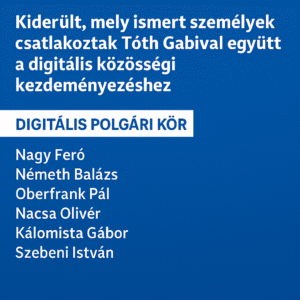 Kiderült, mely ismert személyek csatlakoztak Tóth Gabival együtt a digitális közösségi kezdeményezéshez