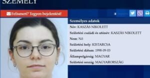 Kaszás Nikolett 16 napja tűnt el – Egy férfi azt állítja, köze van az ügyhöz