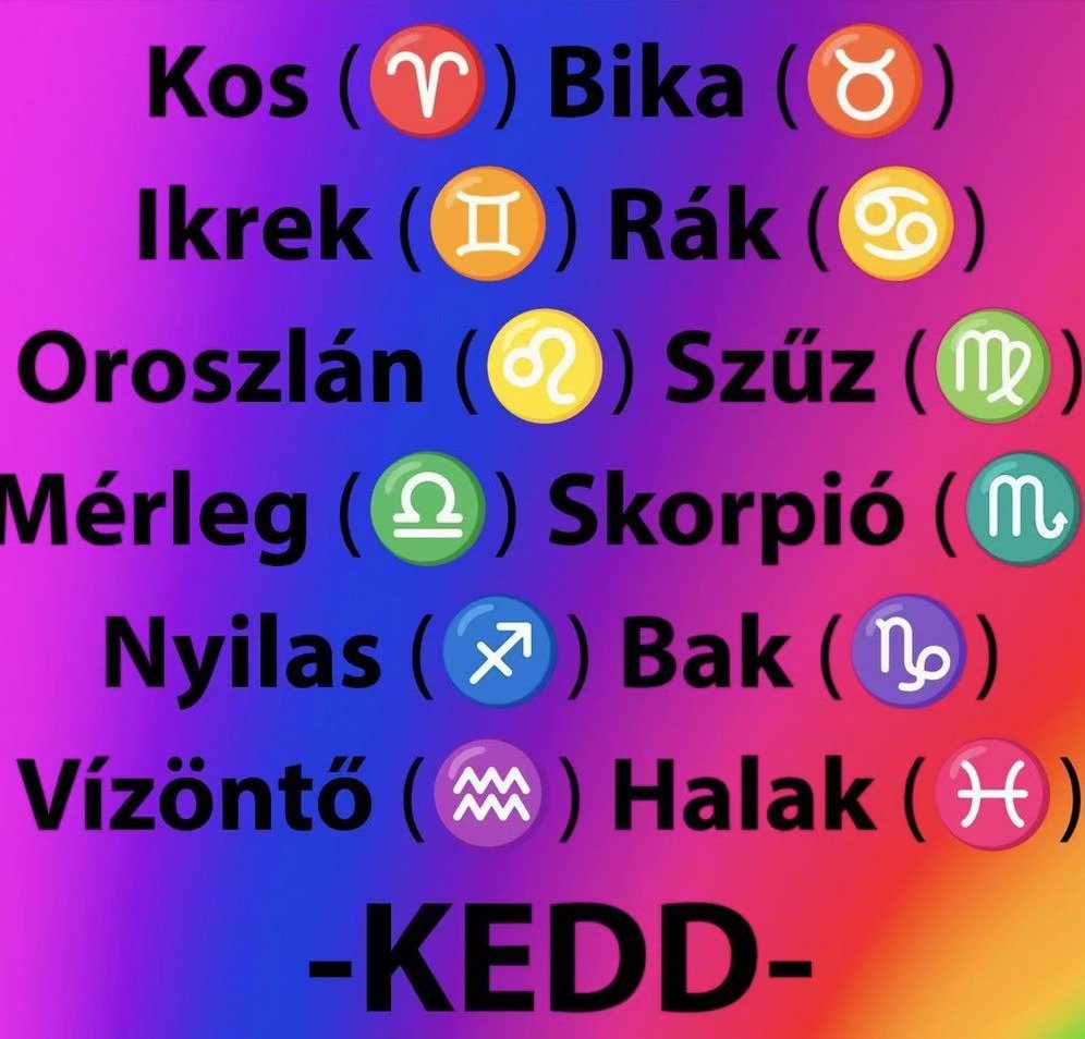 Hatalmas változást hoz a KEDD !KEDDI horoszkóp !