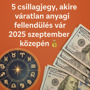 „5 csillagjegy, akire váratlan anyagi fellendülés vár 2025 szeptember közepén 💰