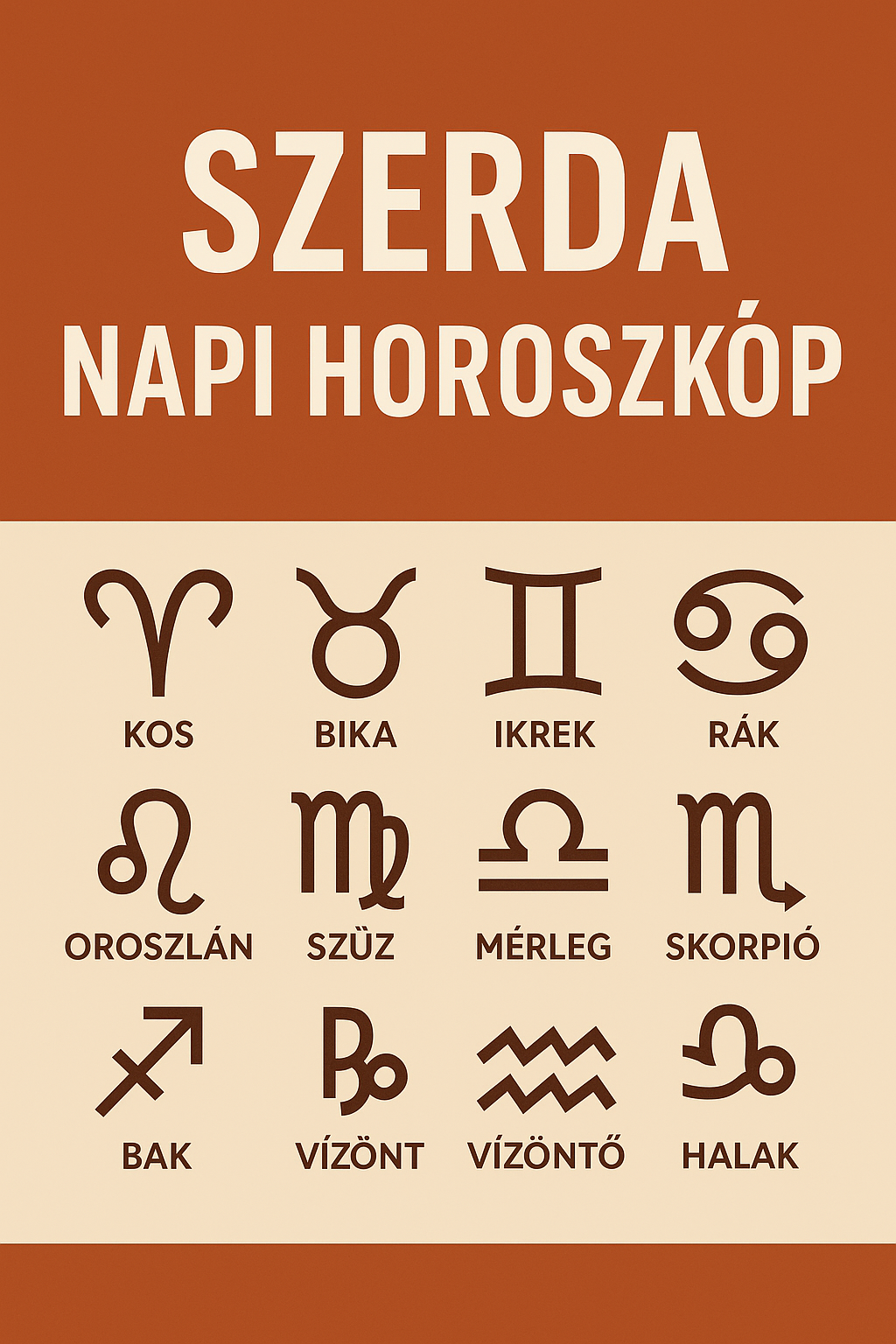 Szerdai horoszkóp – Mit tartogat számodra a nap a 12 csillagjegynek?