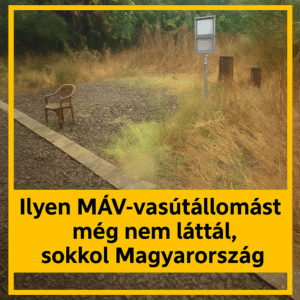 Ilyen MÁV-állomást még nem láttál: a valóság kisiklott, és a vonat is elbizonytalanodik, miért állt meg