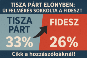 Továbbra is magabiztos előnyben a Tisza Párt – a legújabb kutatás szerint még mindig vezetnek a Fidesz előtt