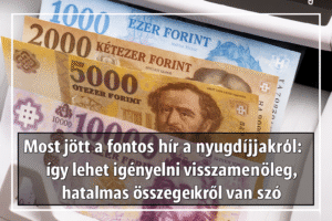 Most jött a fontos hír a nyugdíjakról: így lehet igényelni visszamenőleg, hatalmas összegekről van szó