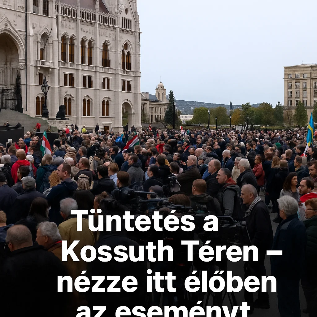 Tüntetés a Kossuth téren – itt nézheti élőben az eseményt!