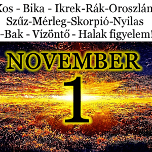 November 1. horoszkóp: Hét év szerencse várhat ezekre a csillagjegyekre!