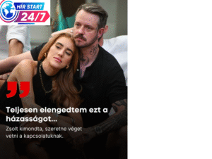 „Teljesen elengedtem ezt a házasságot” – válságba került Zsolt és Rebeka kapcsolata a Házasság első látásra műsorban