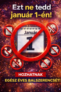 Ezeket SOHA ne tedd január 1-jén – egész évre balszerencsét hozhatnak