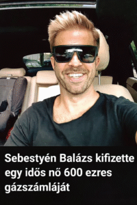Egyetlen telefonhívás mindent megváltoztatott: Sebestyén Balázs kifizette egy idős nő 600 ezres gázszámláját