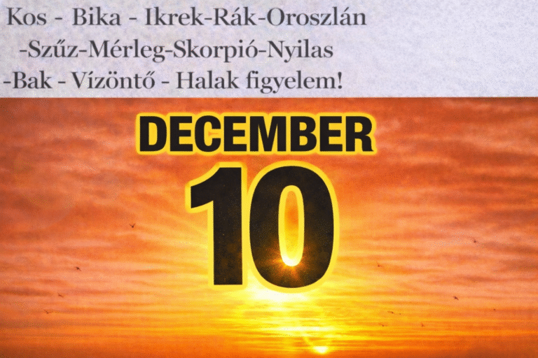 December 10. – Ez a nap több csillagjegy életében fordulópont lehet
