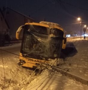 Buszbaleset történt,mutatjuk a részleteket