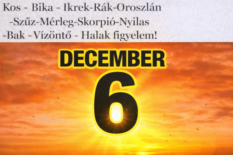 Meglepő üzenetek érkeznek – olvasd el a december 6-i horoszkópot