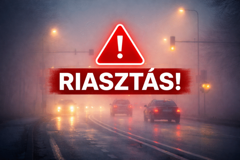 Sűrű köd és ónos szitálás nehezíti a kedd reggelt – riasztást adtak ki erre a két megyére