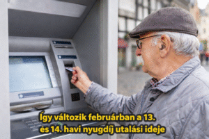 Így változik februárban a 13. és a 14. havi nyugdíj kifizetésének időpontja
