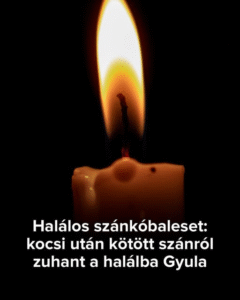 Halálos szánkóbaleset: autó után kötött szánról zuhant le egy férfi